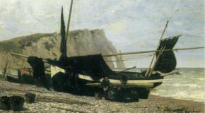 Рыбацкая лодка. Этрета. Нормандия