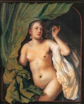 Обнажённая с ниткой жемчуга