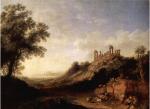 Сицилийский пейзаж с руинами храма
