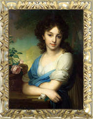 портрет женский на холсте